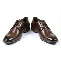 Chaussures Derby classiques à lacets et bout uni pour hommes