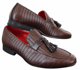 Mens Classic Tassel PU Leather Loafers