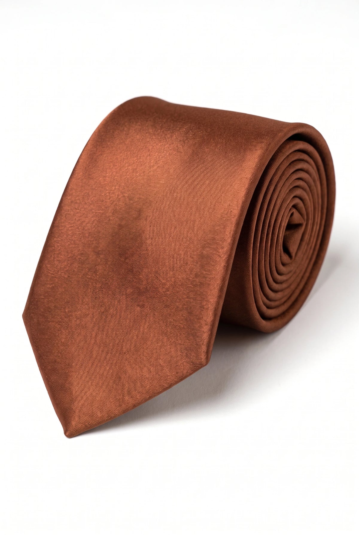 Ensemble cravate en cuivre pour homme avec pochette et boutons de manchette