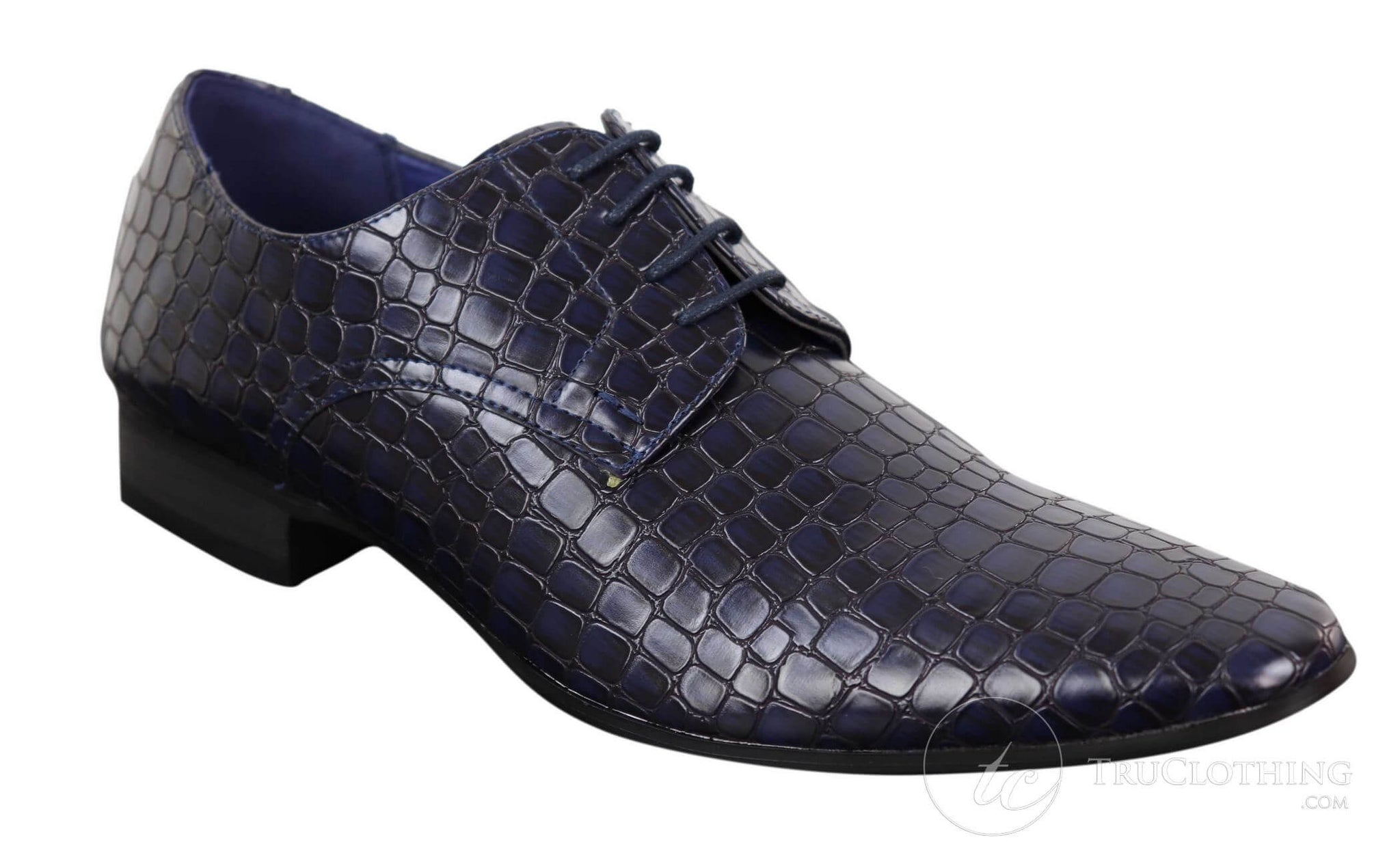 Mens Crocodile Skin Effect Shoes