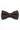 Nœud papillon pour homme en tweed marron foncé mélangé laine