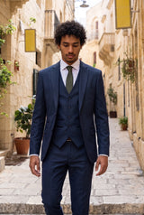 Cravate fine vert foncé pour homme
