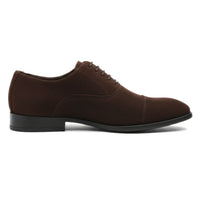 Chaussures Oxford à lacets en faux daim pour hommes