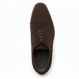 Chaussures Oxford à lacets en faux daim pour hommes