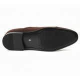 Chaussures Oxford à lacets en faux daim pour hommes