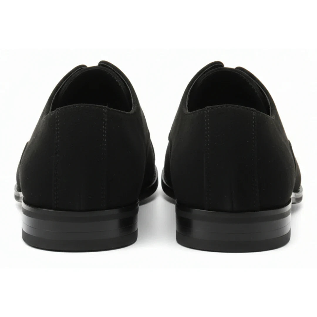 Chaussures Oxford à lacets en faux daim pour hommes