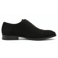 Chaussures Oxford à lacets en faux daim pour hommes