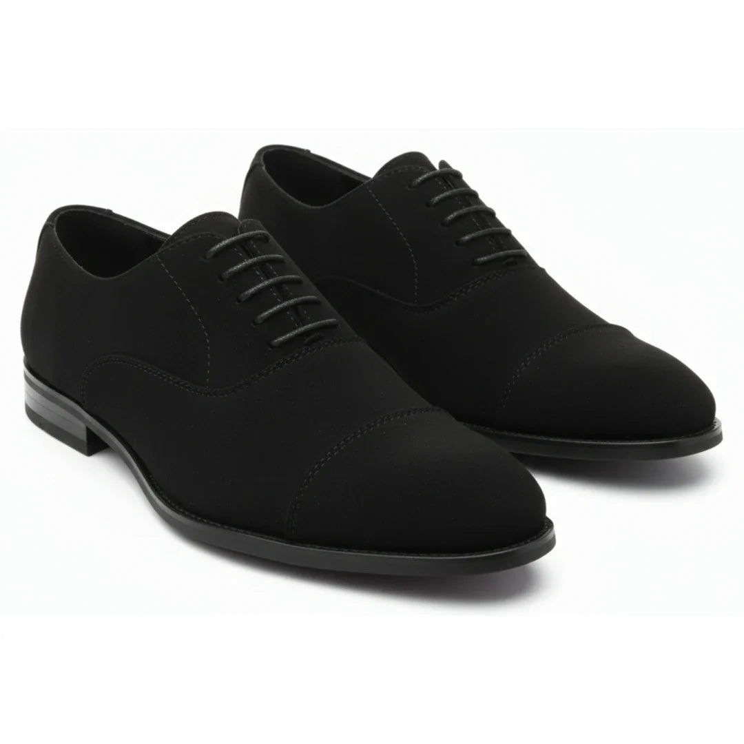 Chaussures Oxford à lacets en faux daim pour hommes