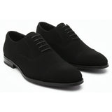 Chaussures Oxford à lacets en faux daim pour hommes