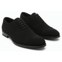 Chaussures Oxford à lacets en faux daim pour hommes