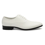 Chaussures Oxford habillées pour hommes en cuir PU verni