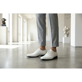 Chaussures Oxford habillées pour hommes en cuir PU verni