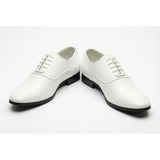 Chaussures Oxford habillées pour hommes en cuir PU verni
