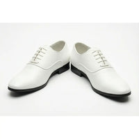 Chaussures Oxford habillées pour hommes en cuir PU verni