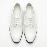 Chaussures Oxford habillées pour hommes en cuir PU verni