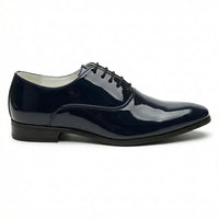 Chaussures Oxford habillées pour hommes en cuir PU verni