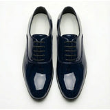 Chaussures Oxford habillées pour hommes en cuir PU verni