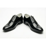 Chaussures Oxford habillées pour hommes en cuir PU verni