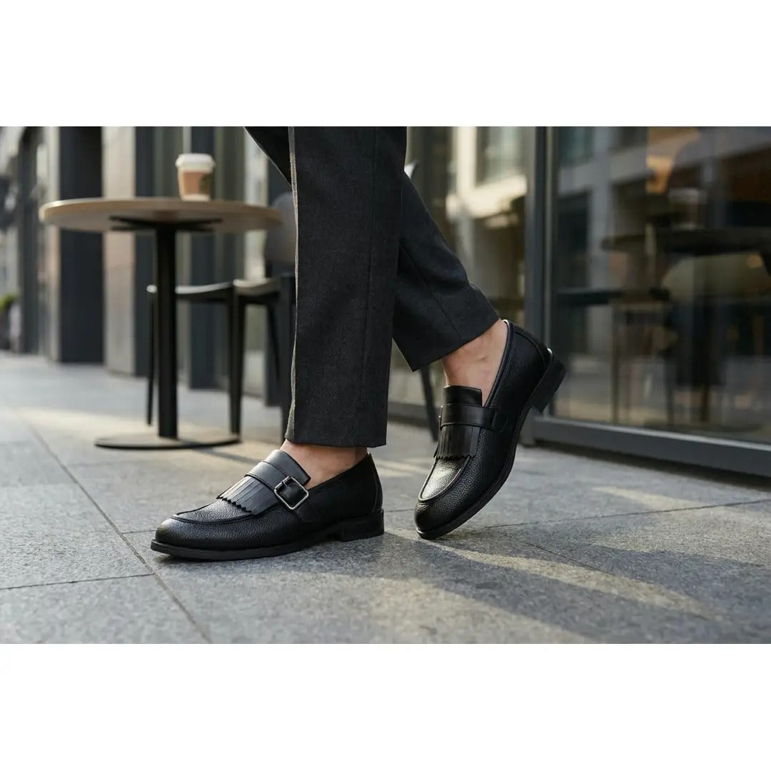 Mocassins à franges pour hommes