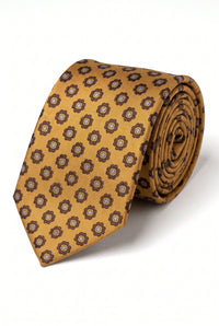 Cravate cachemire dorée pour homme