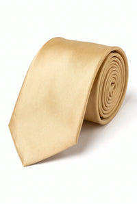 Ensemble de cravates dorées pour hommes