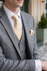 Ensemble de cravates dorées pour hommes