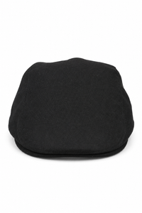 Casquette plate noire Grandad Baker pour homme, 8 panneaux, tweed, style vintage classique et élégant, années 1920
