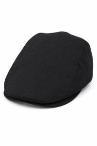 Casquette plate noire Grandad Baker pour homme, 8 panneaux, tweed, style vintage classique et élégant, années 1920