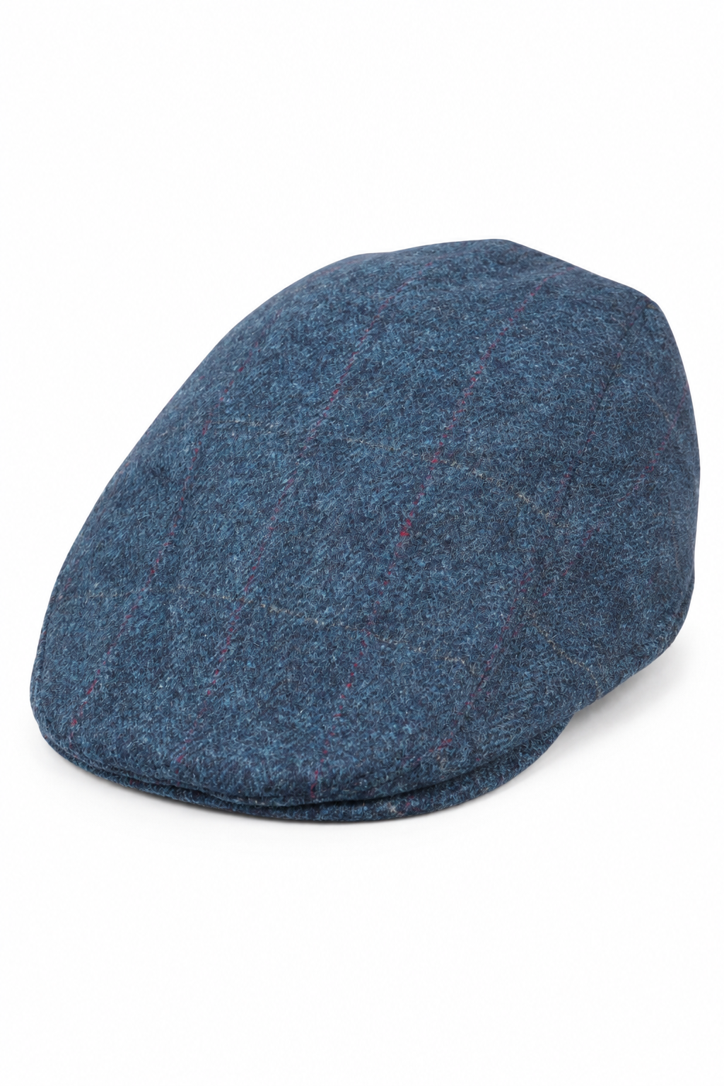 Casquette plate bleue Grandad Baker pour homme, 8 panneaux, tweed, style vintage classique et élégant, années 1920
