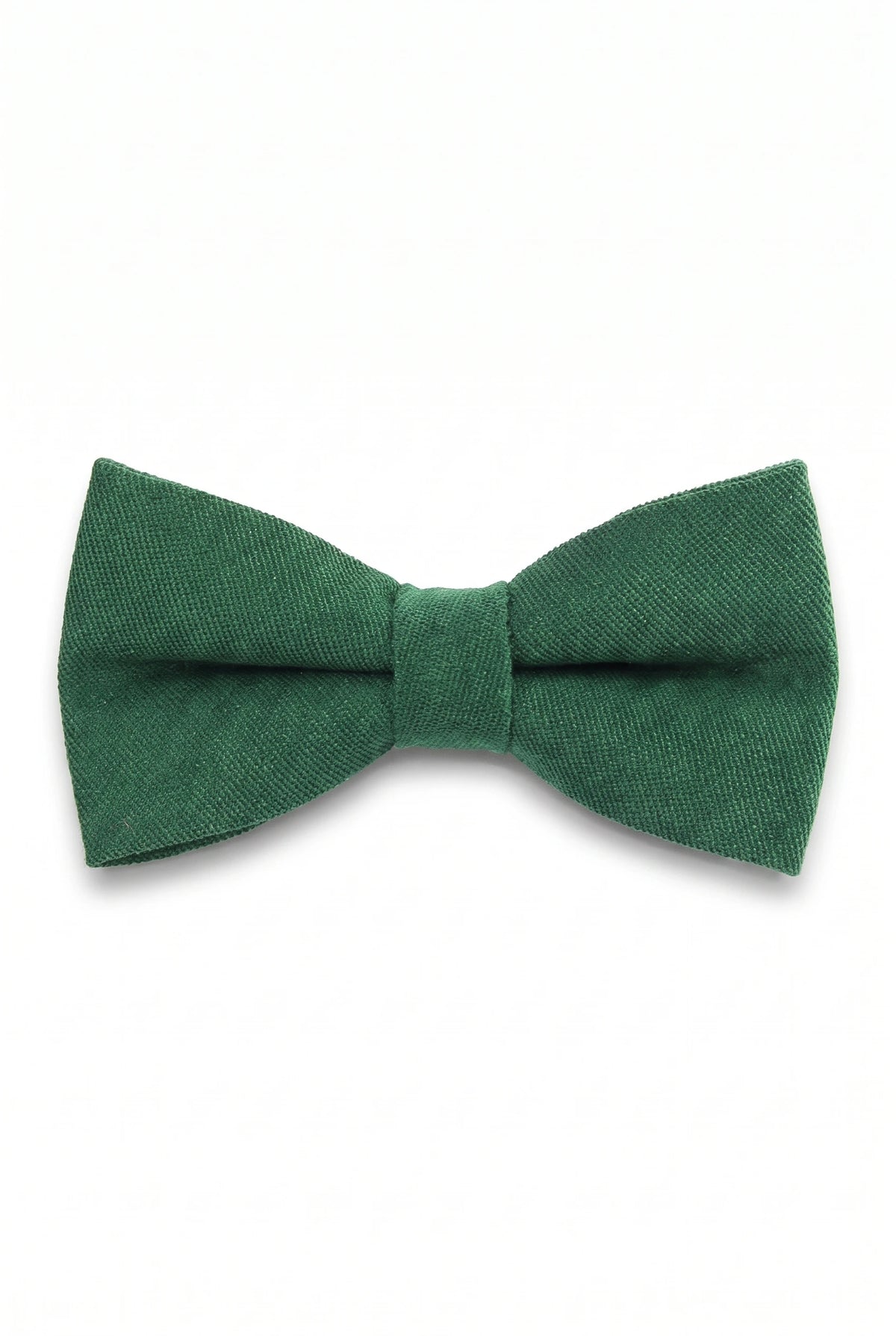 Nœud papillon vert double épaisseur pour homme