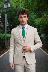Cravate verte tricotée pour homme