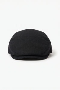 Casquette plate classique noire pour homme