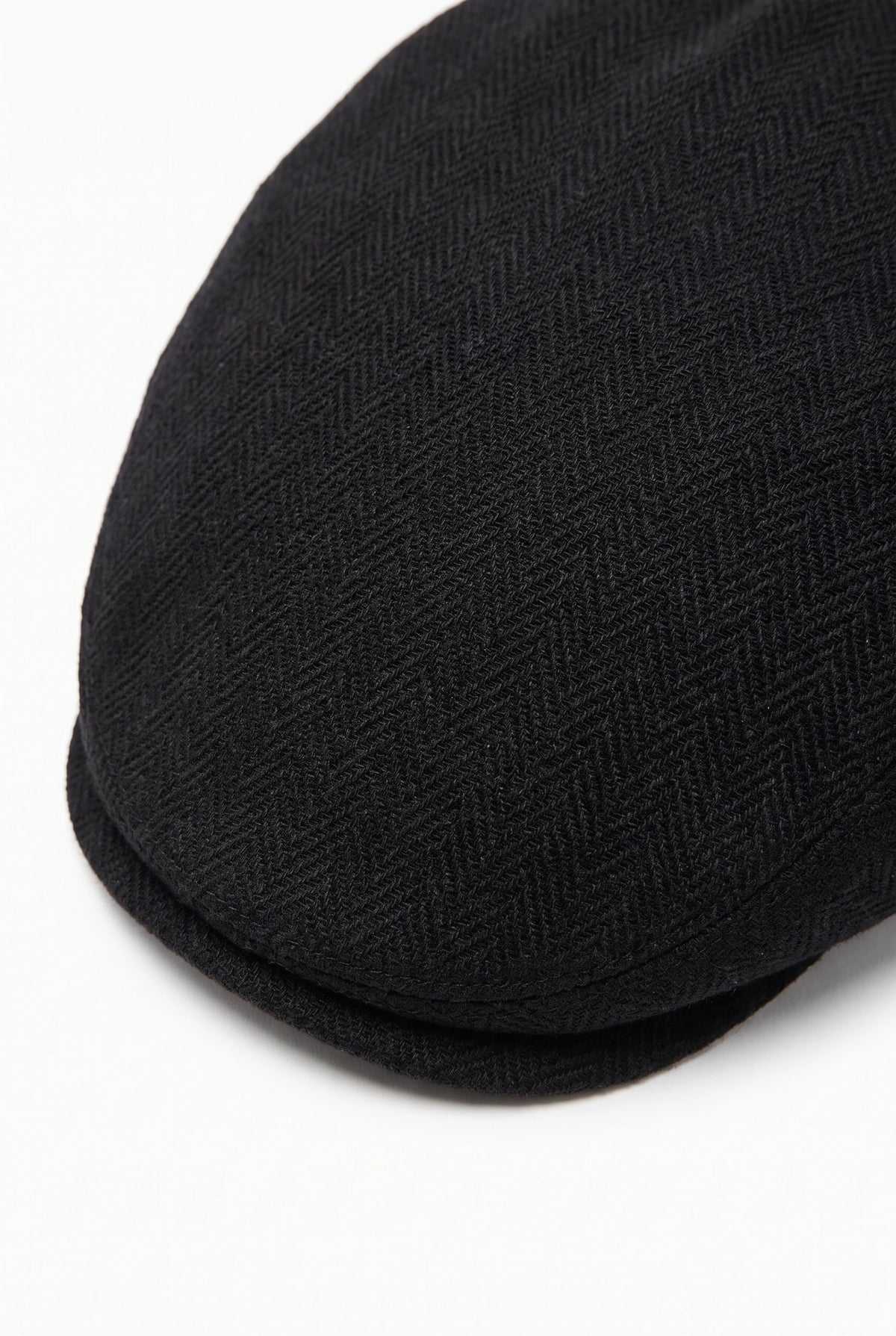Casquette plate classique noire pour homme