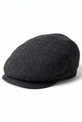 Casquette plate classique anthracite pour homme