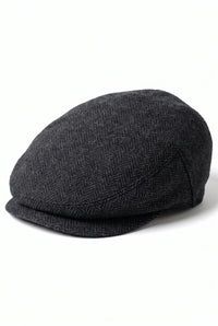 Casquette plate classique anthracite pour homme