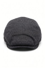 Casquette plate classique anthracite pour homme