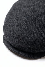 Casquette plate classique anthracite pour homme