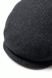 Casquette plate classique anthracite pour homme