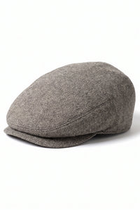 Casquette plate kaki pour homme