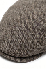 Casquette plate kaki pour homme