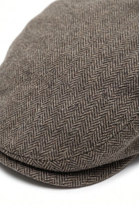 Casquette plate kaki pour homme