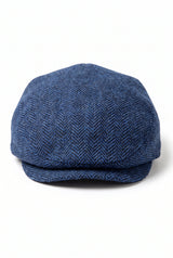 Casquette plate classique bleu marine pour homme