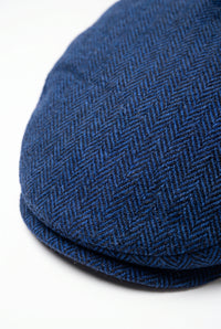 Casquette plate classique bleu marine pour homme