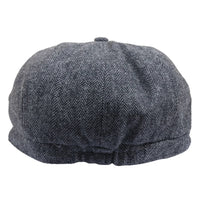 Casquette plate classique à chevrons pour homme - Grise