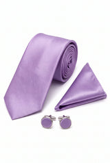 Ensemble de cravates lavande pour homme