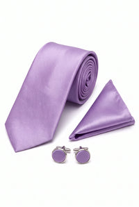 Ensemble de cravates lavande pour homme