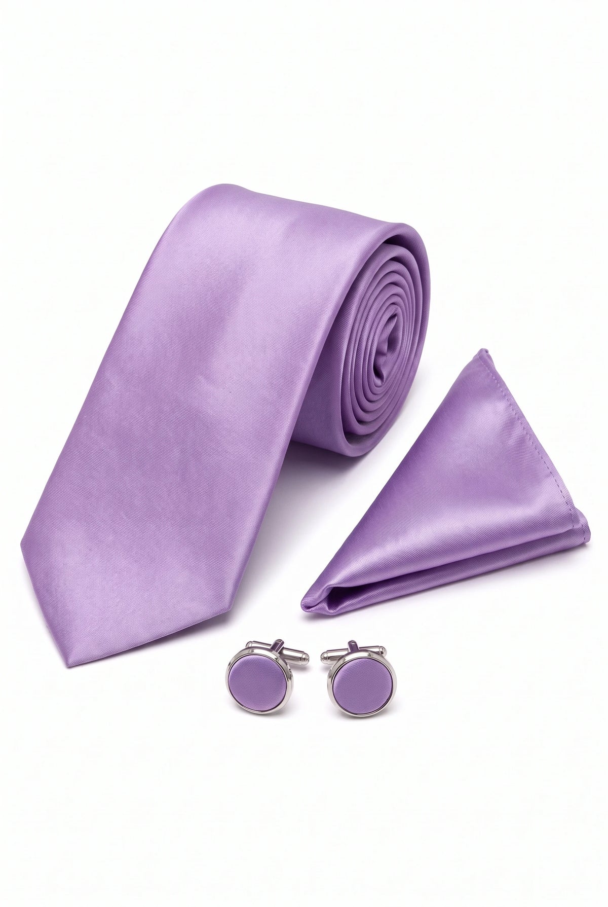 Ensemble de cravates lavande pour homme