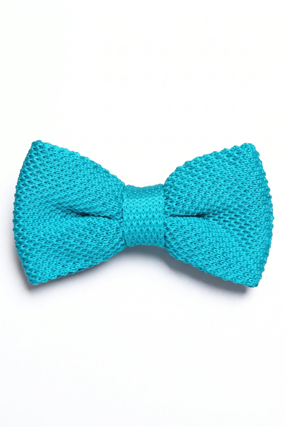 Nœud papillon tricoté bleu clair pour homme