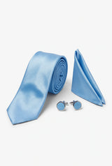 Ensemble de cravate bleu clair pour homme