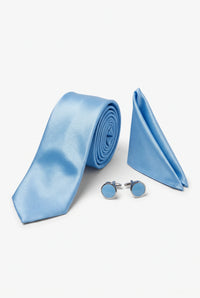 Ensemble de cravate bleu clair pour homme